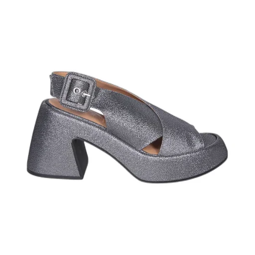 Glitter Crossover Strap Sandals