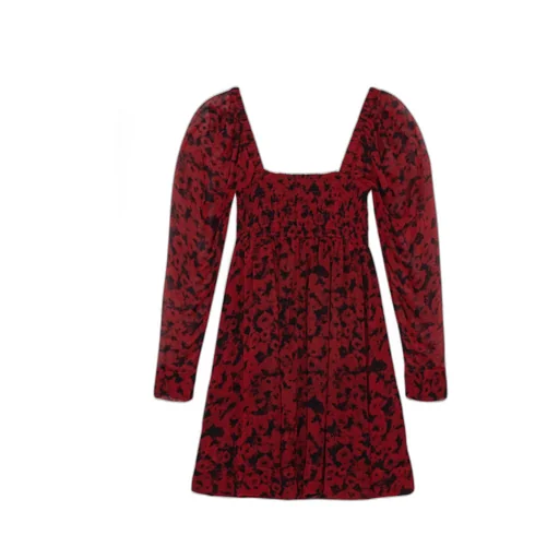 Printed Georgette Mini Dress