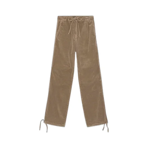 Washed Corduroy Drawstring Trousers