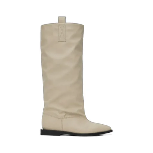 Pointed Toe Slouchy Knee-High Boots