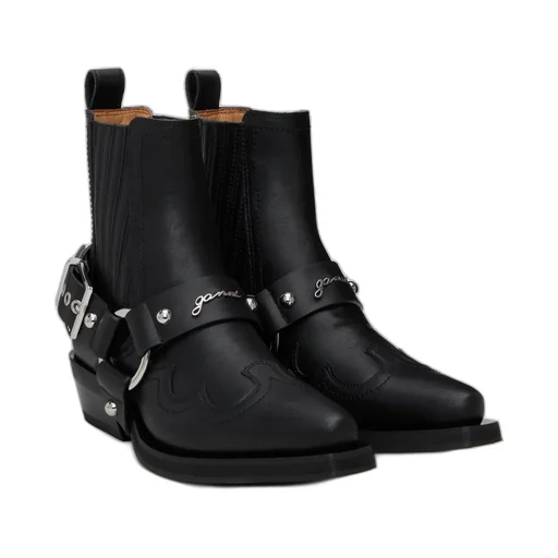 Buckle Fastening Western Chelsea Boots