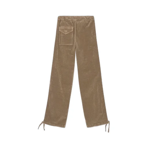 Washed Corduroy Drawstring Trousers