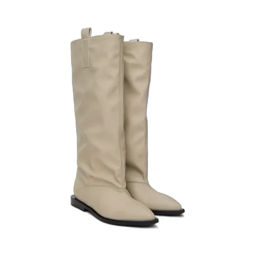 Pointed Toe Slouchy Knee-High Boots