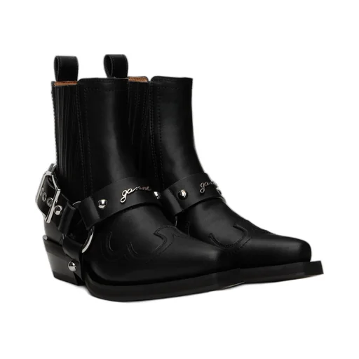 Buckle Fastening Western Chelsea Boots