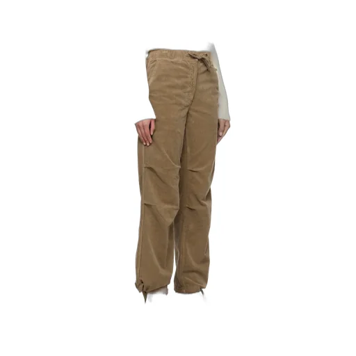 Washed Corduroy Drawstring Trousers