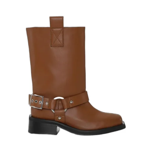 Square Toe Biker Boots
