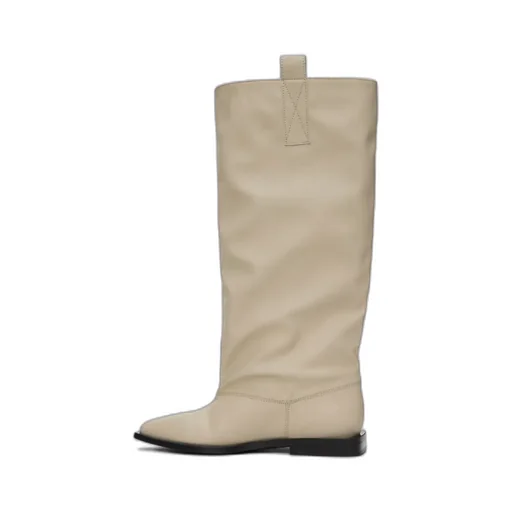 Pointed Toe Slouchy Knee-High Boots
