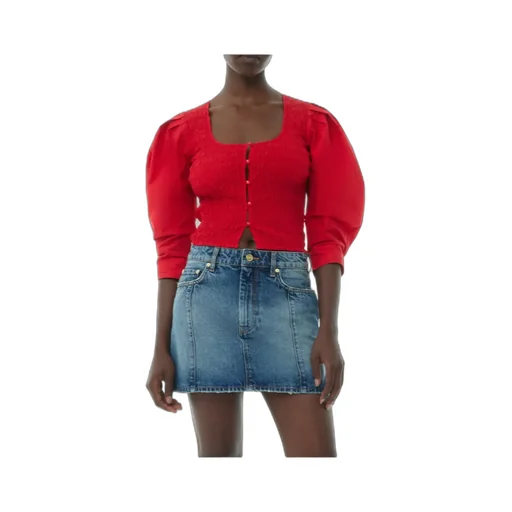 Cotton Poplin Smock Blouse