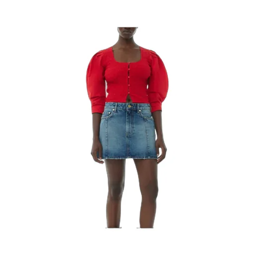 Cotton Poplin Smock Blouse