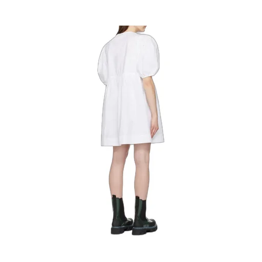 Poplin Tie String Mini Dress