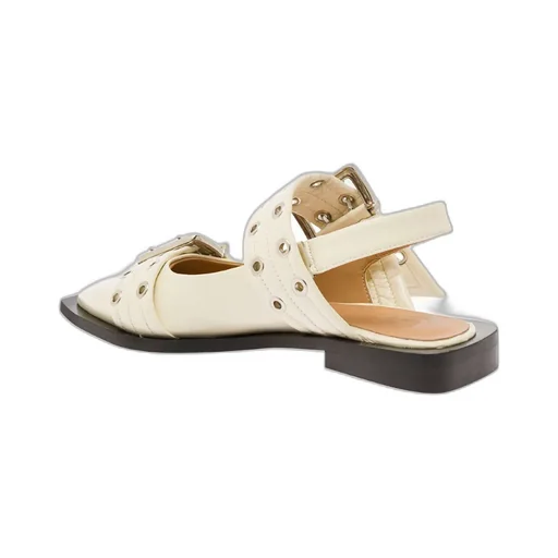 Pointed Buckles Ballet Flats