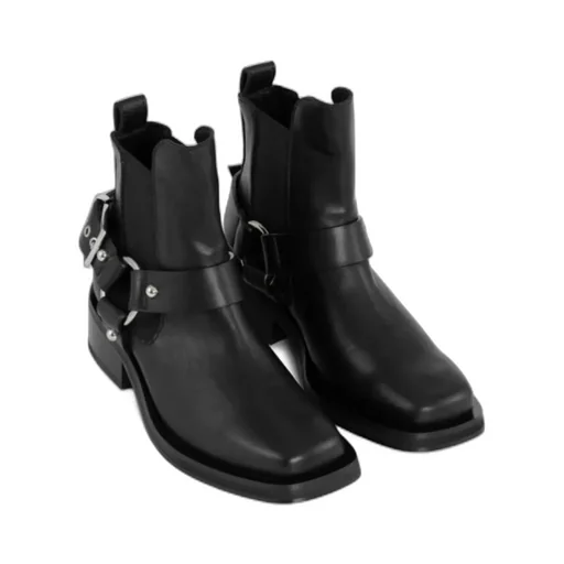 Low Cut Biker Chelsea Boots