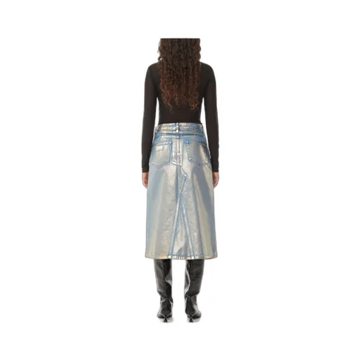 Denim Midi Skirt
