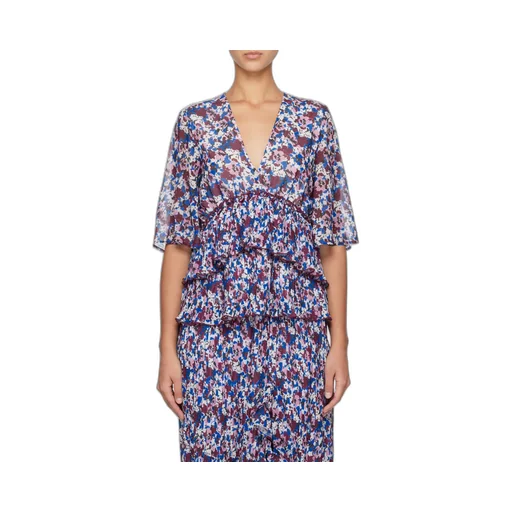 Top With Floral Motif