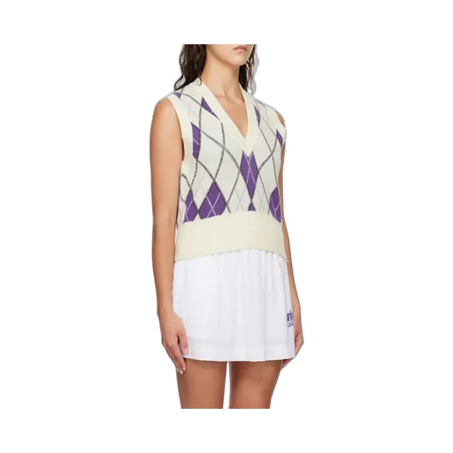 Graphic Harlequin V-Neck Vest