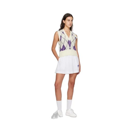 Graphic Harlequin V-Neck Vest