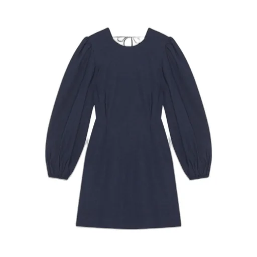Drapey Melange Open Back Mini Dress