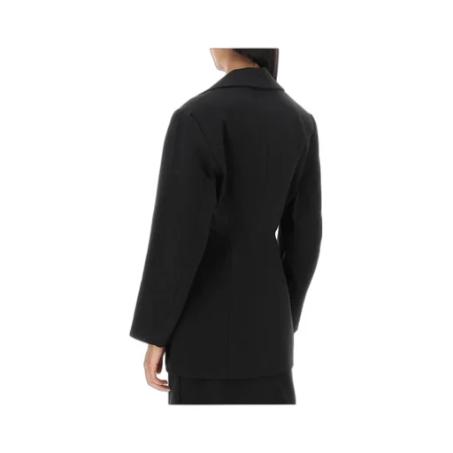 Cotton Suiting Fitted Blazer