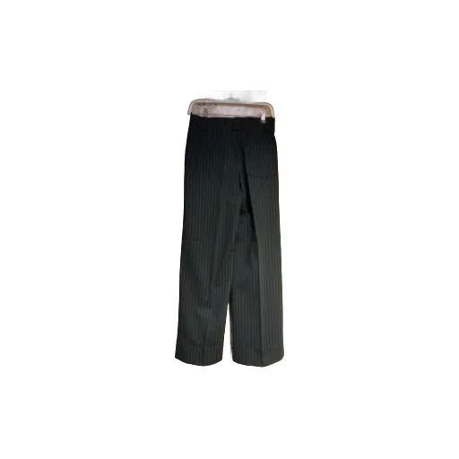 Striped High-Waisted Wide Trousers
