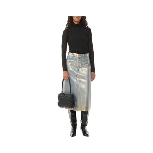 Denim Midi Skirt