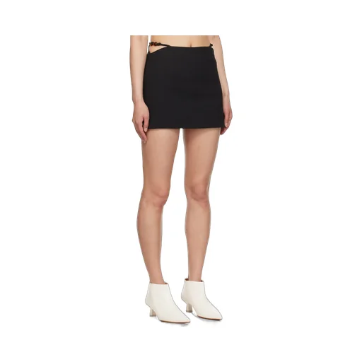 Cut-Out A-Line Mini Skirt