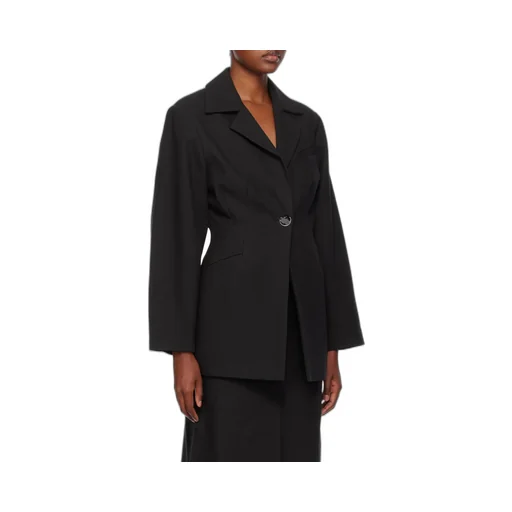 Cotton Suiting Fitted Blazer