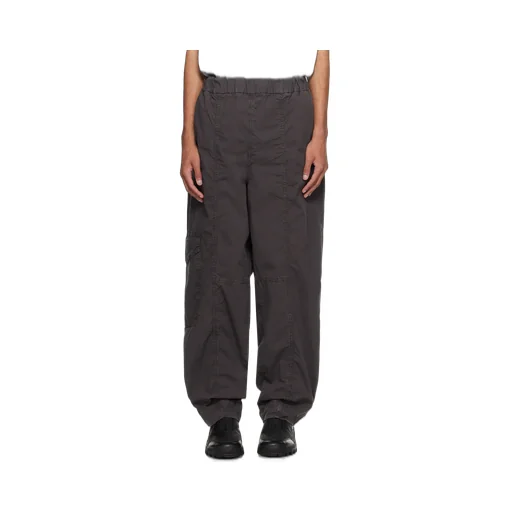 Elasticated-Waistband Cargo Trousers