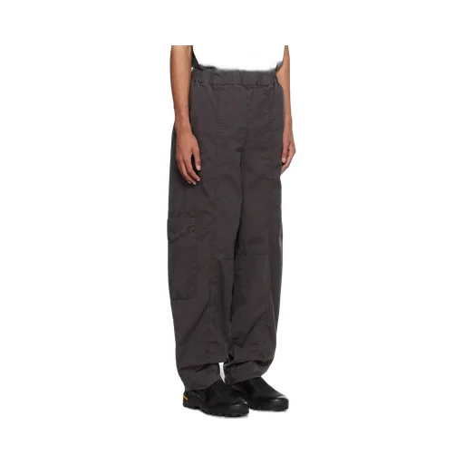 Elasticated-Waistband Cargo Trousers