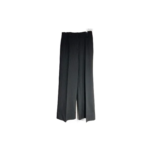 Striped High-Waisted Wide Trousers