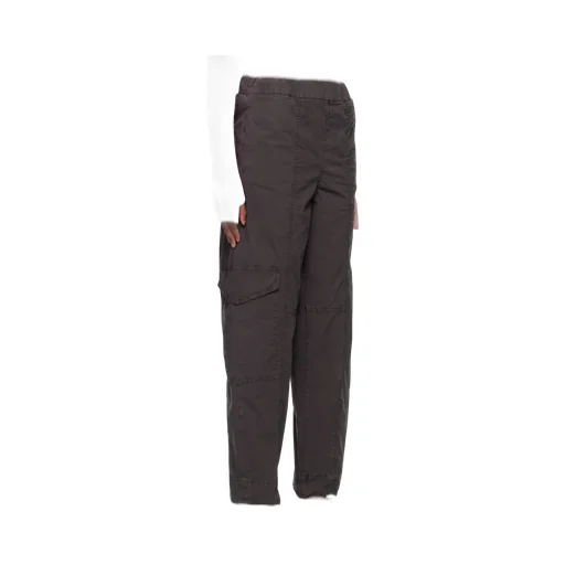 Elasticated-Waistband Cargo Trousers