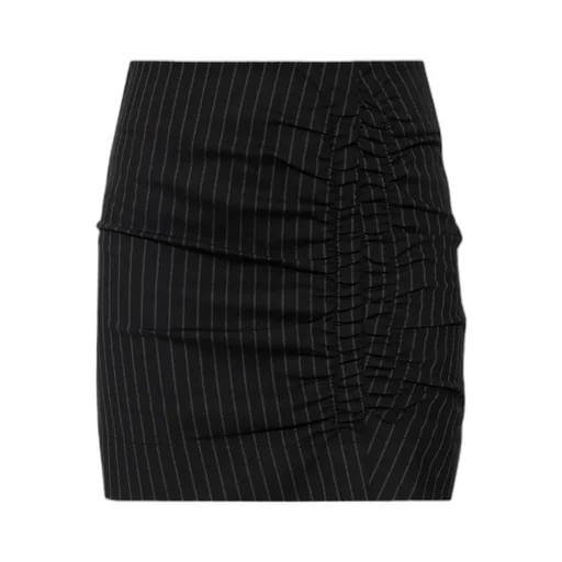 Stretch Stripe Mini Skirt