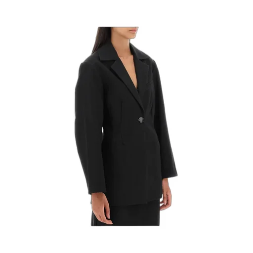 Cotton Suiting Fitted Blazer