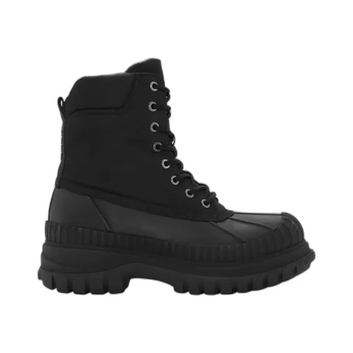 Chunky-Sole Lace-Up Ankle Boots