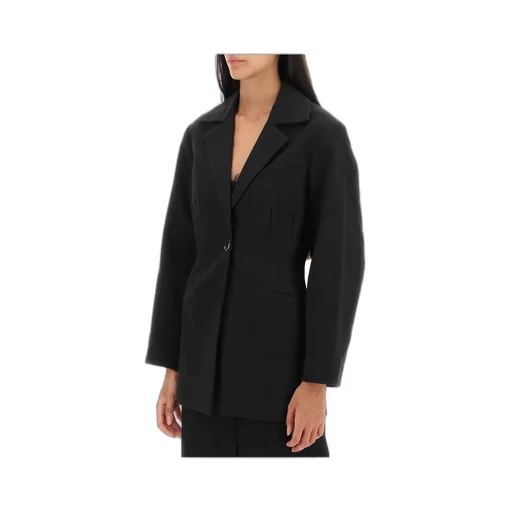 Cotton Suiting Fitted Blazer