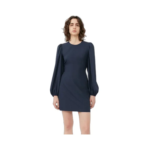 Drapey Melange Open Back Mini Dress