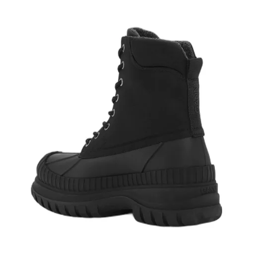 Chunky-Sole Lace-Up Ankle Boots