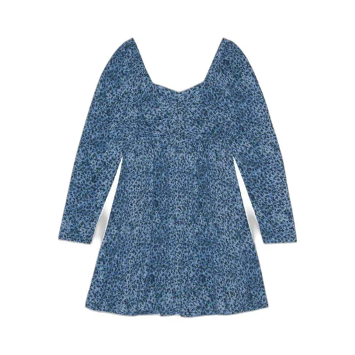 Printed Crepe Mini Dress