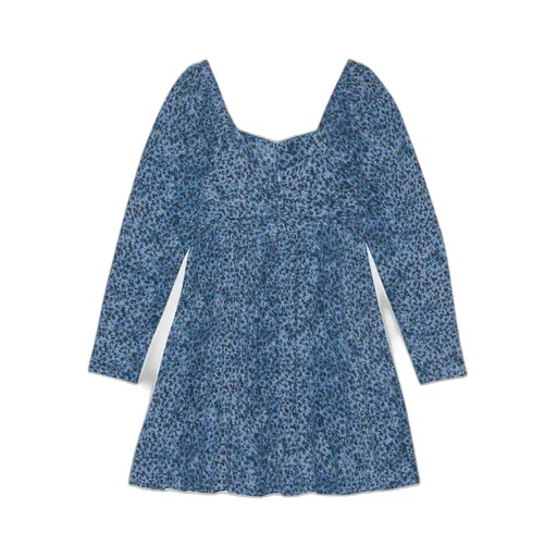 Printed Crepe Mini Dress