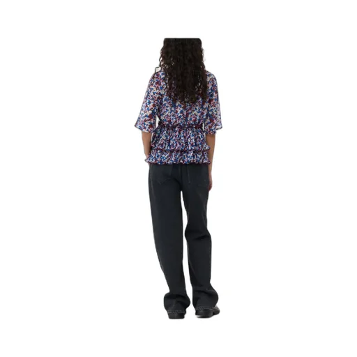 Top With Floral Motif