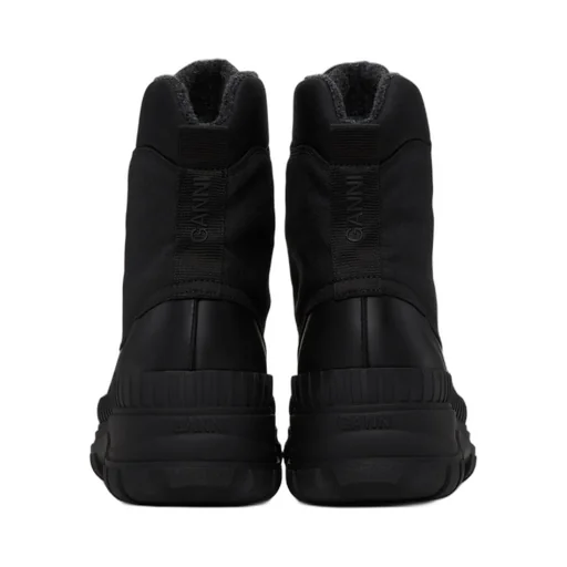 Chunky-Sole Lace-Up Ankle Boots