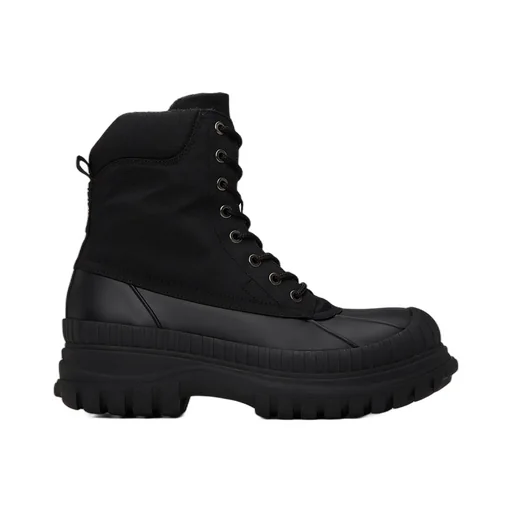Chunky-Sole Lace-Up Ankle Boots