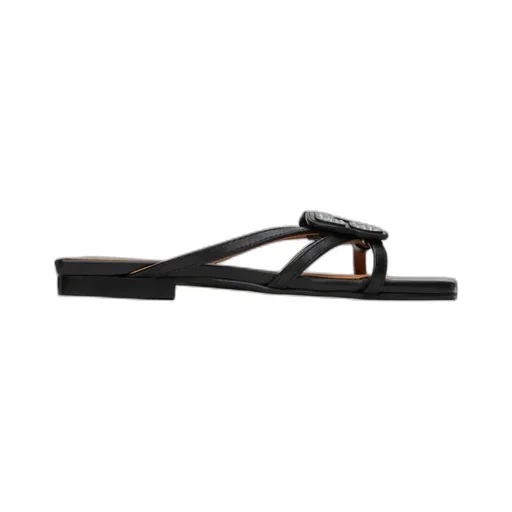 Butterfly Strass Flat Sandals