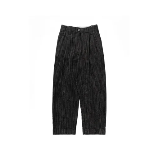 Striped Wide-Leg Trousers