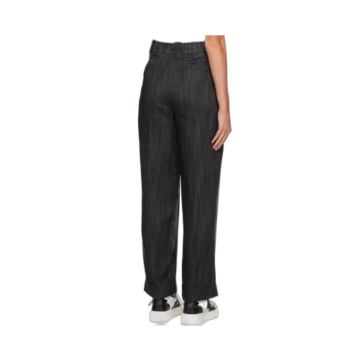 Striped Wide-Leg Trousers
