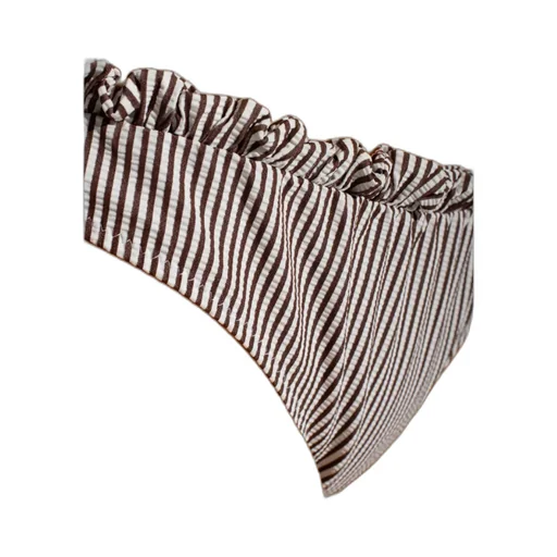 Stripe-Print Bikini Bottoms