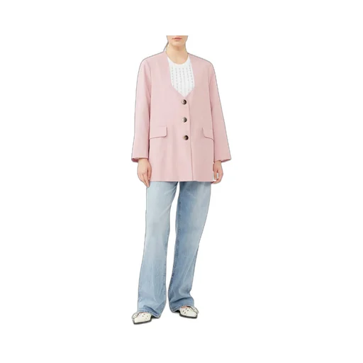 Oversized Drapey Melange Blazer