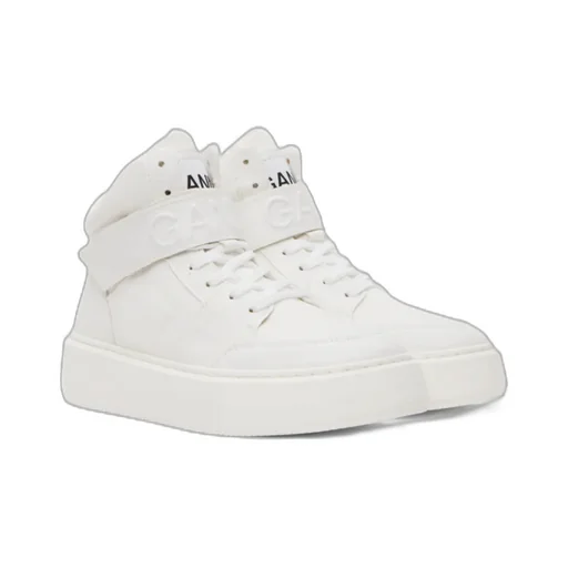 Logo Embossed High-Top Sneakers