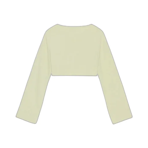 Stretch Suiting Cropped Blouse