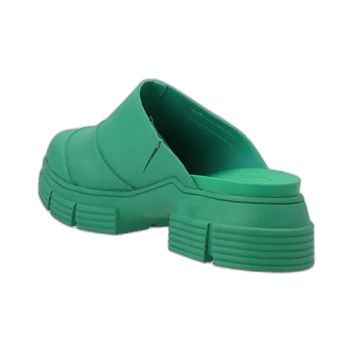 City Round Toe Slip-On Mules