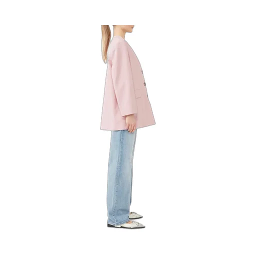 Oversized Drapey Melange Blazer